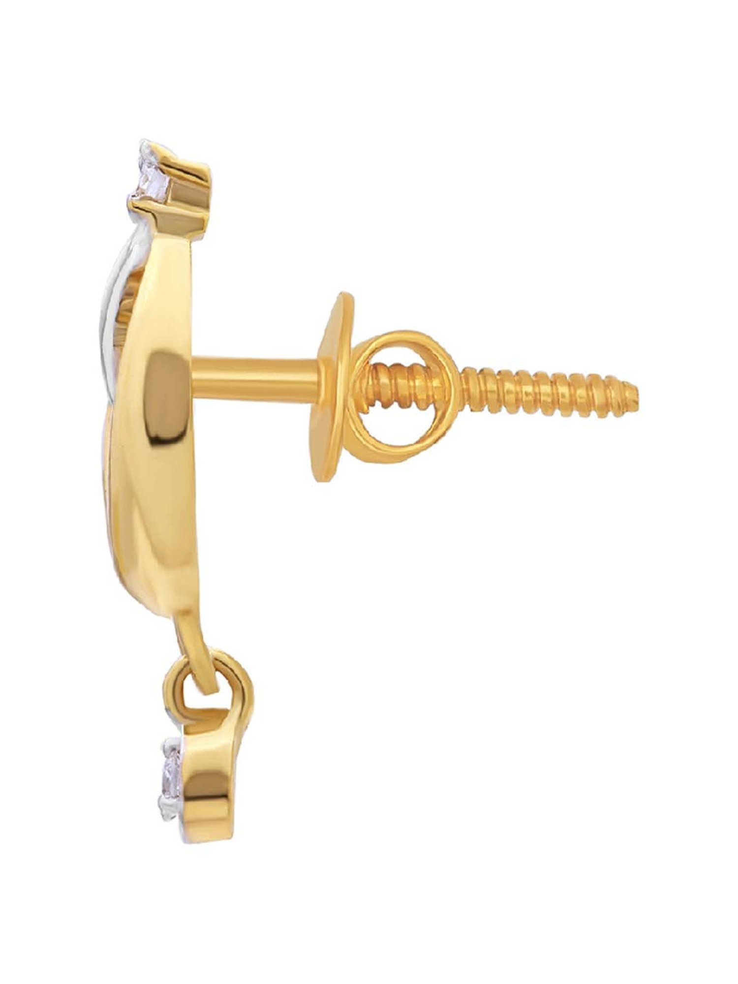 Waman Hari Pethe Jewellers 18k Gold & Diamond Earrings for Women