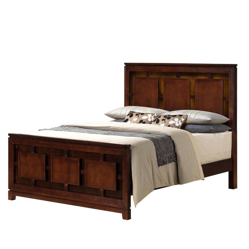 6pc Queen Easton Panel Bedroom Set Cherry - Picket House Furnishings