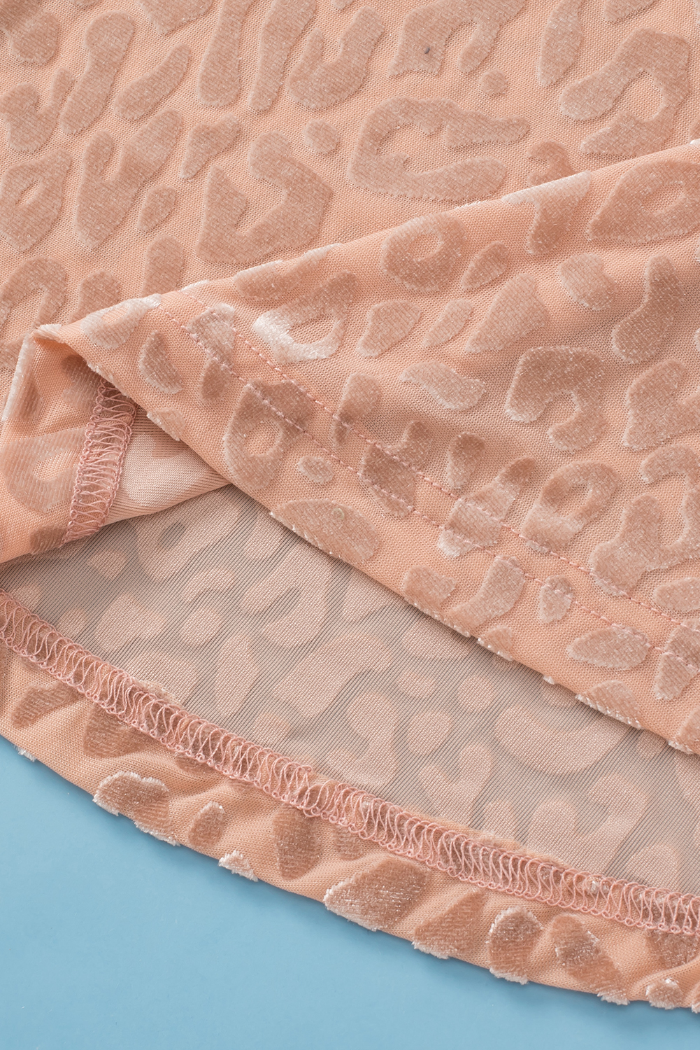 Khaki Leopard Print Plus Size Half Sleeve T Shirt