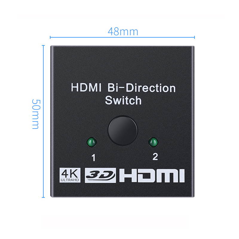HDMI Bi-Direction Switch 4K 1x2/2x1 HDMI-compatible Switcher 2 in1 Out for PS4/3 TV Box Switcher Adapter