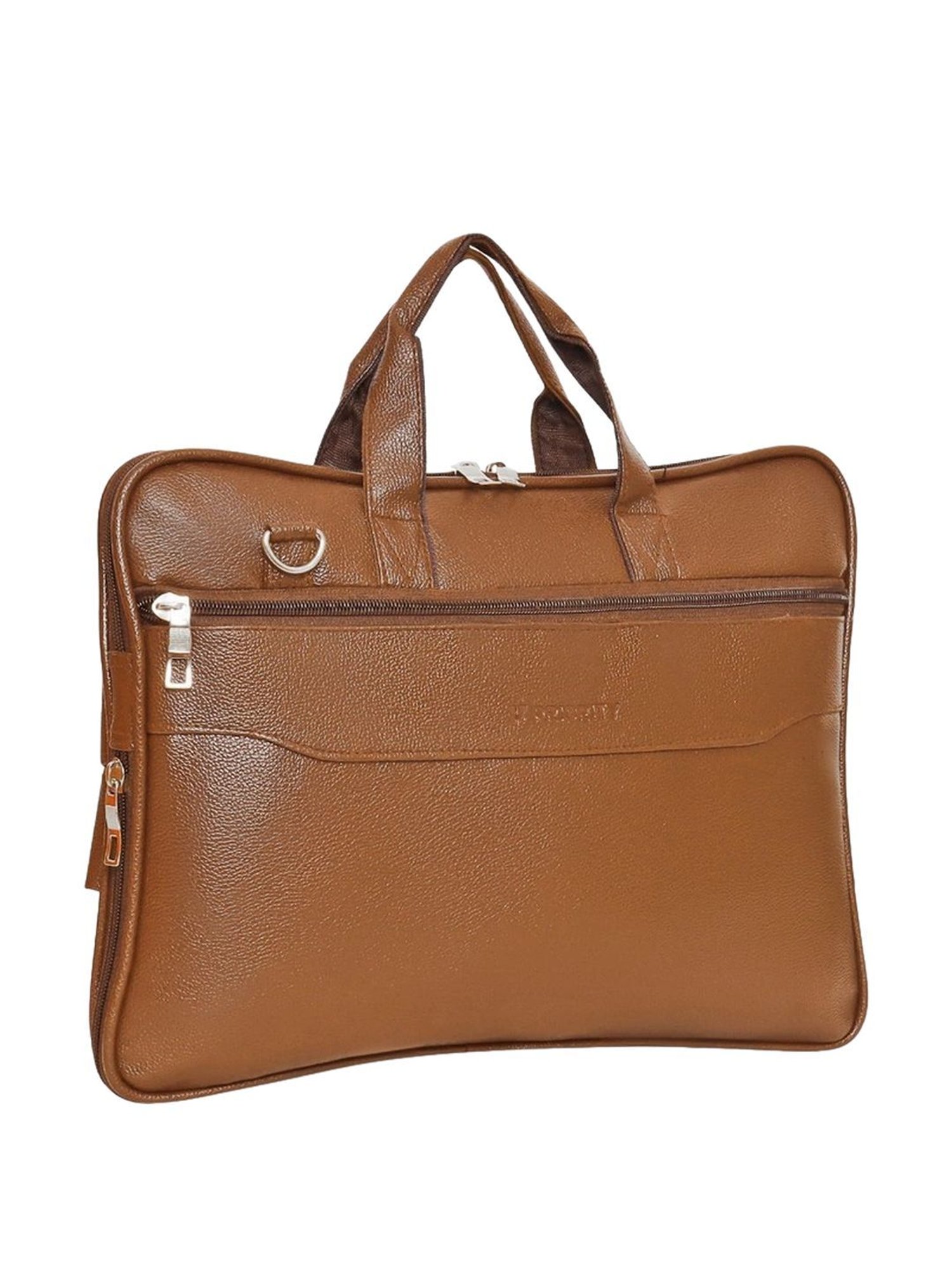 Priority Tan Synthetic Large Messenger Bag