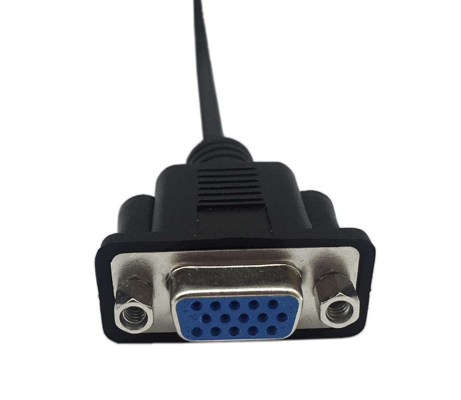 CERRXIAN 1ft VGA SVGA 15 Pin HD15 Female to Female Gender Changer Adapter Extension Video Monitor Cable for PC Laptop TV Porjectorff