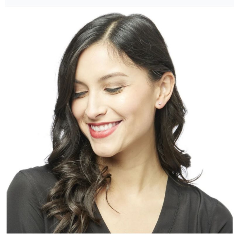 Pompeii3 1/5 ct TW Lab Created Certified Diamond Studs With Screw Backs 14k White Gold