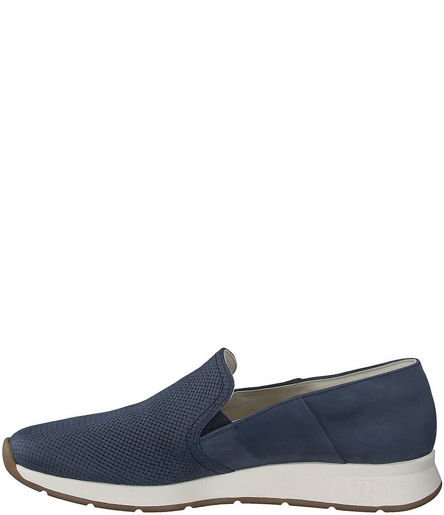 Paul Green Ivy Nubuck Leather Woven Embossed Slip-On Loafers