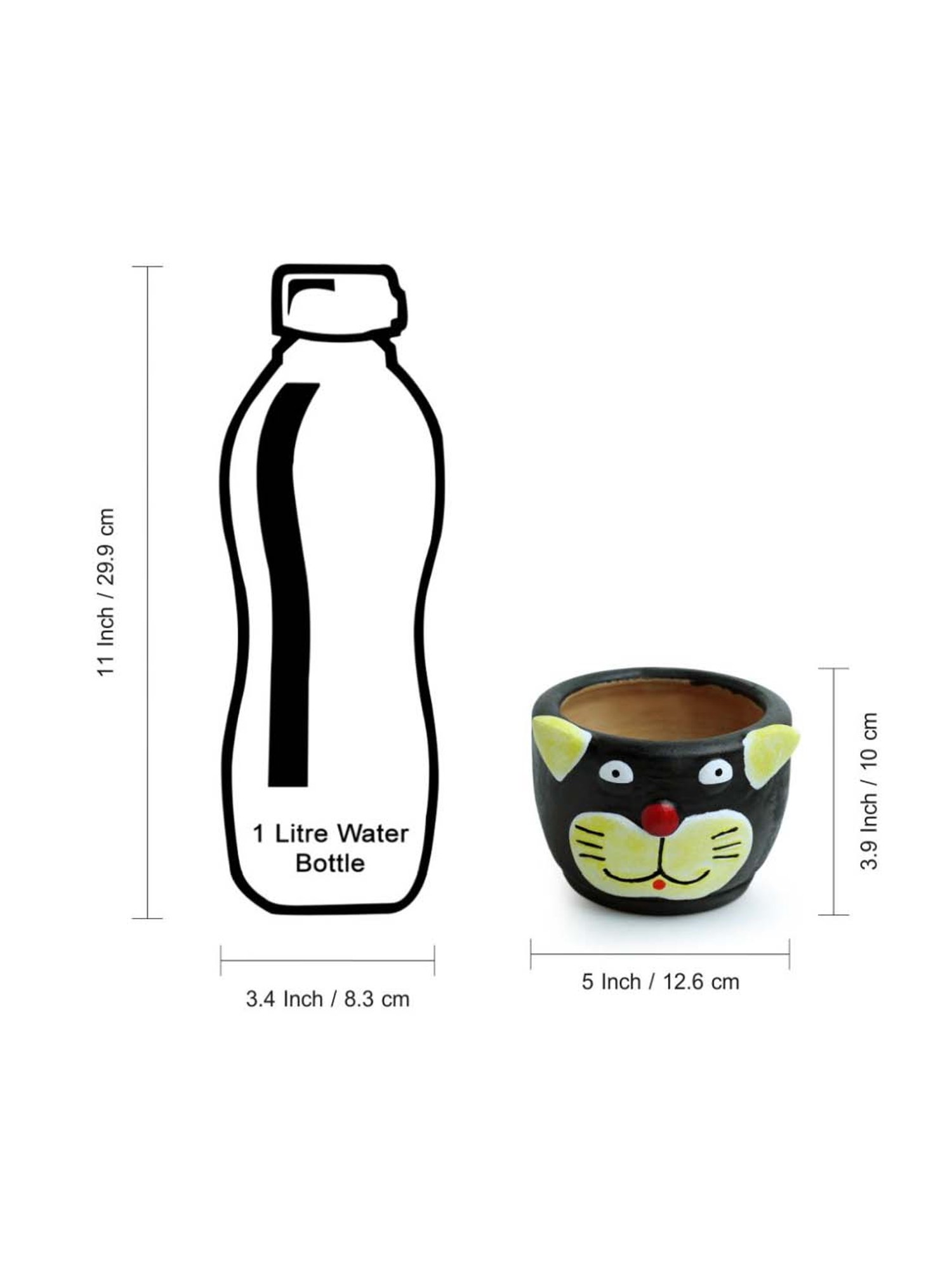 TAYHAA White Ceramic Leaf Shape Vase