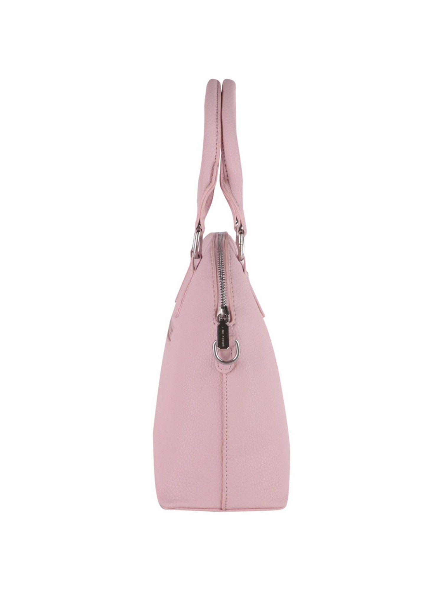 Lino Perros Pink Solid Medium Handbag