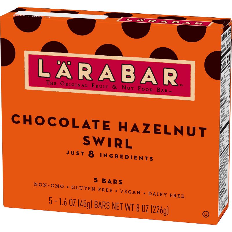 Larabar Chocolate Hazelnut Swirl Fruit and Nut Bars - 5ct