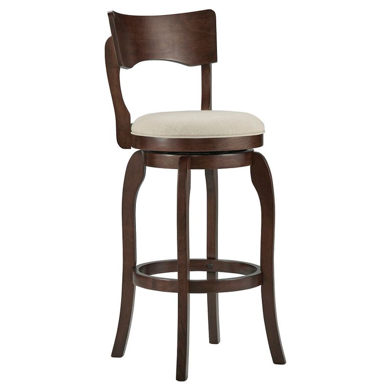 Calder Swivel 29" Barstool Wood/Oatmeal - Inspire Q