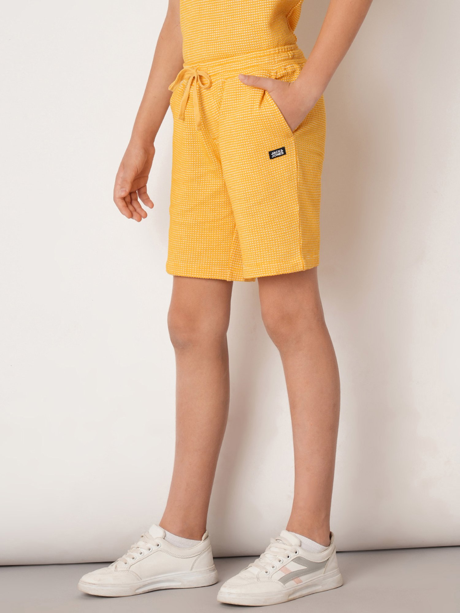 Jack & Jones Junior Purple & White Checks Shorts