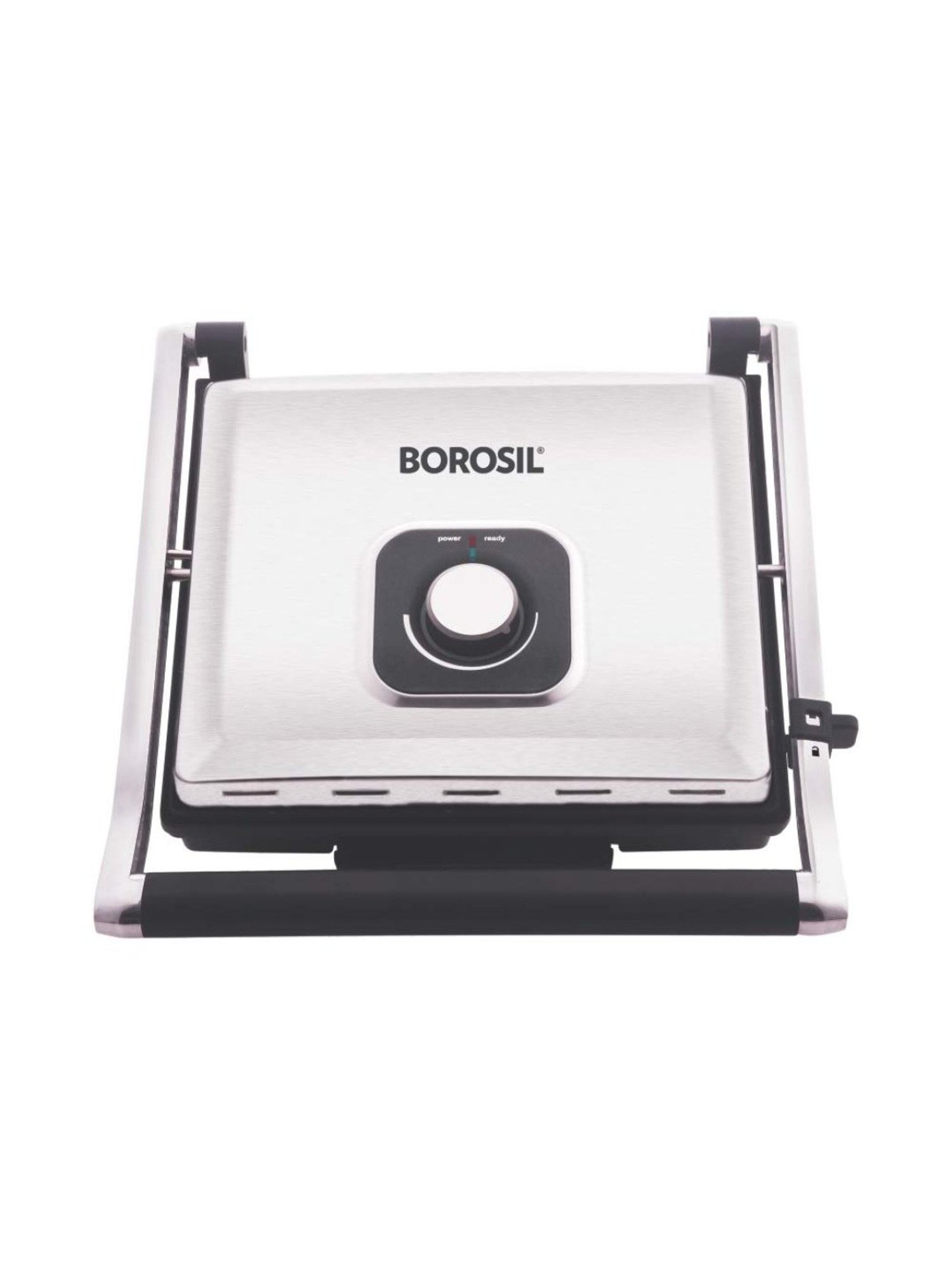 Borosil Sandwich Maker 700W Non Stick Coating (Black)