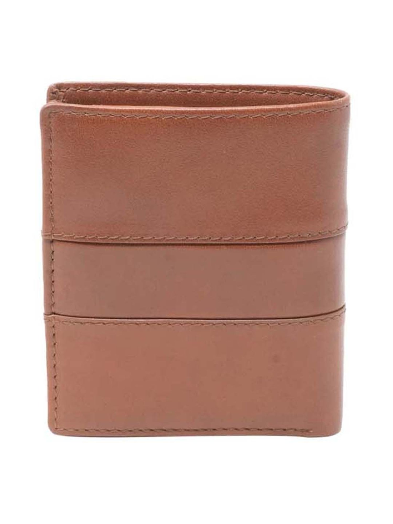 Tohl Tan Casual Leather Bi-Fold Wallet for Men