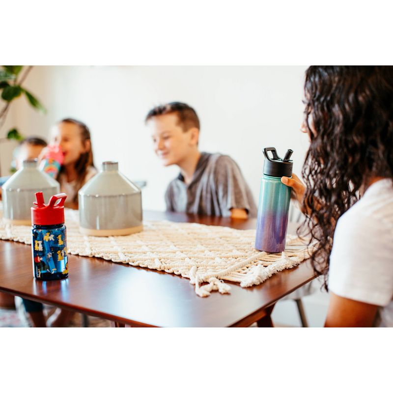 Simple Modern 18oz Stainless Steel Teal Rainbow Paint Summit Water Bottle