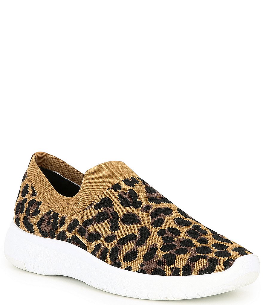 Blondo Karen Leopard Print Waterproof Knit Sneakers