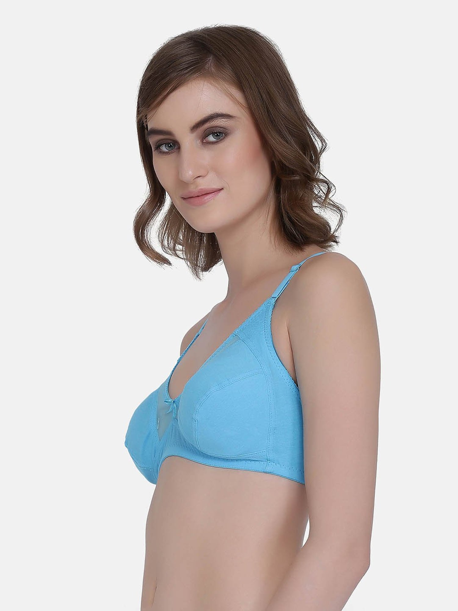 Da Intimo Blue Non Wired Non Padded Minimizer Bra