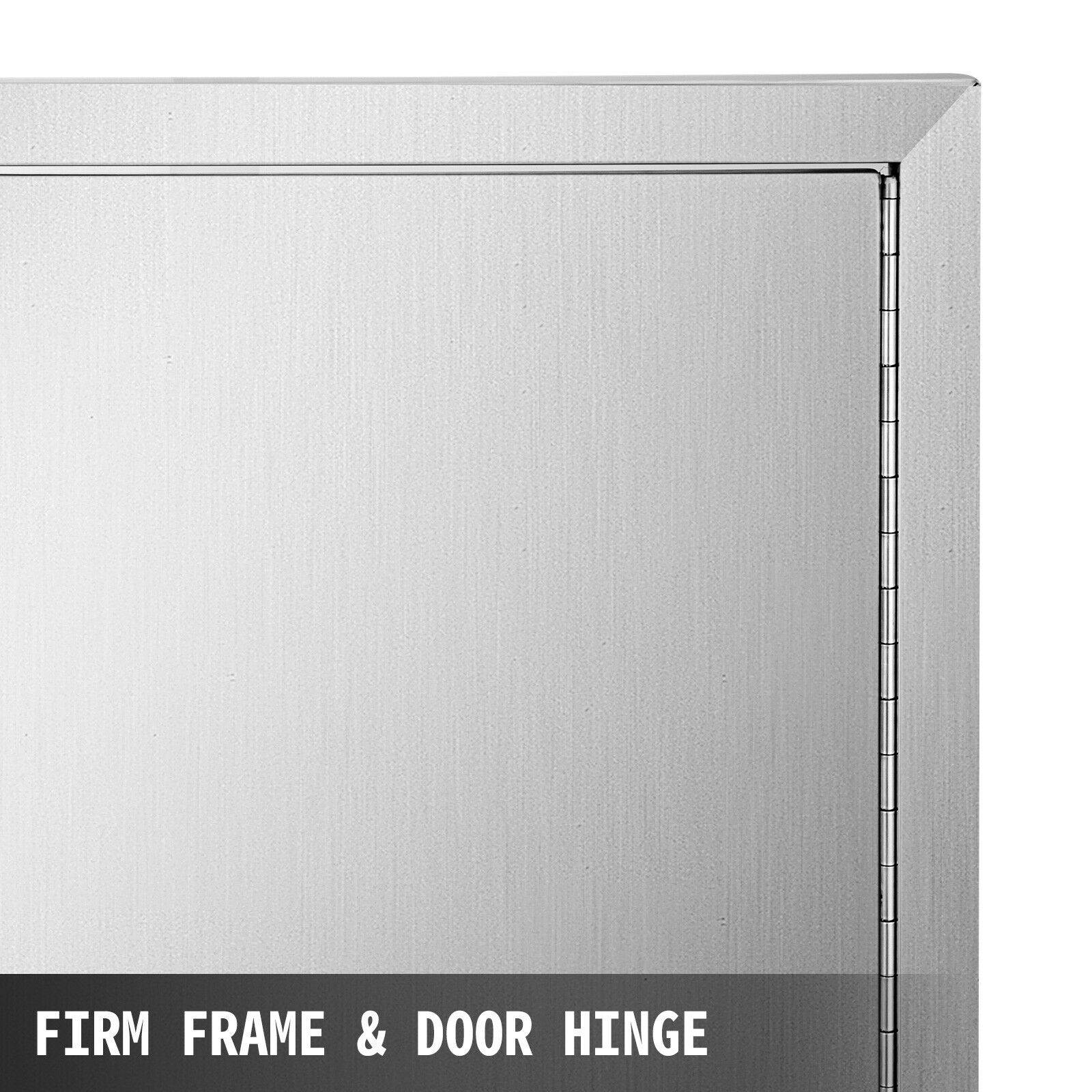 19" x 28" Stainless Steel BBQ Island Double Access Door for Outdoor Kitchen Use