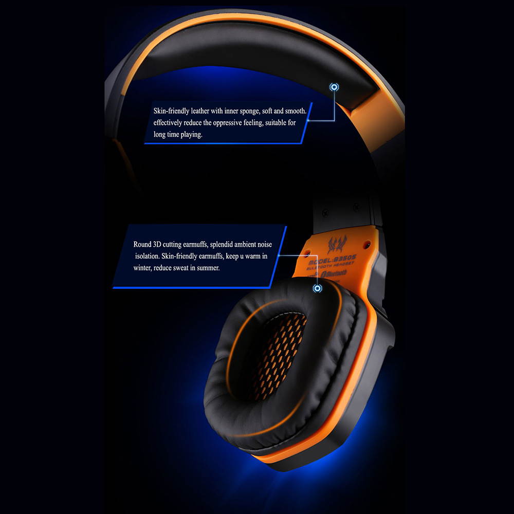 Funtech EACH B3505 NFC HiFi Gaming Headset Wireless Stereo Bluetooth 4.1 + EDR Earphone with Mic for iPhone Samsung Smart Phones