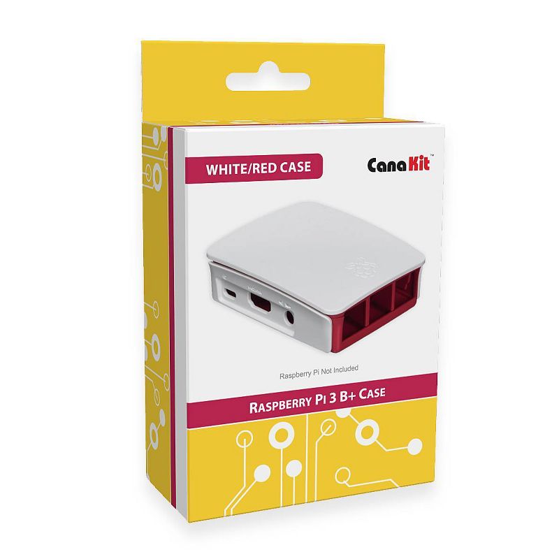 CanaKit Raspberry Pi 3 B+ Case - White/Red