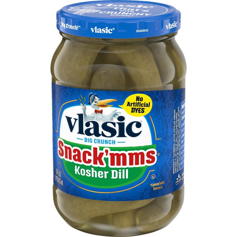 Vlasic Snack'mms Kosher Dill Pickles - 16oz