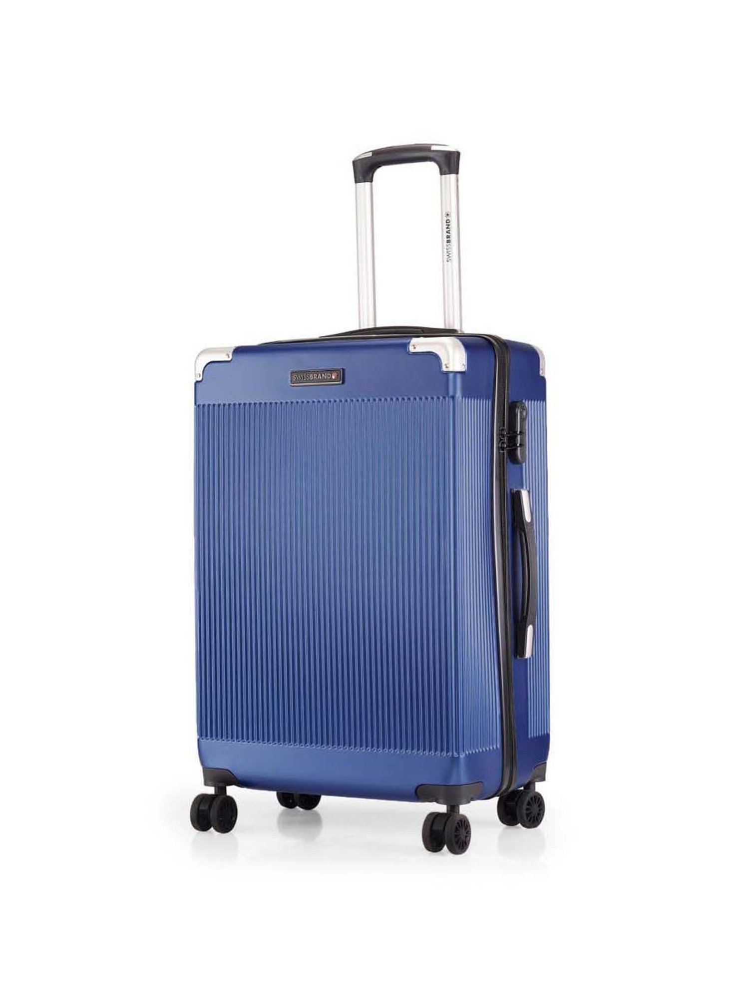 Swiss Brand Geneve Blue Medium Hard Trolley Bag - 25 cm
