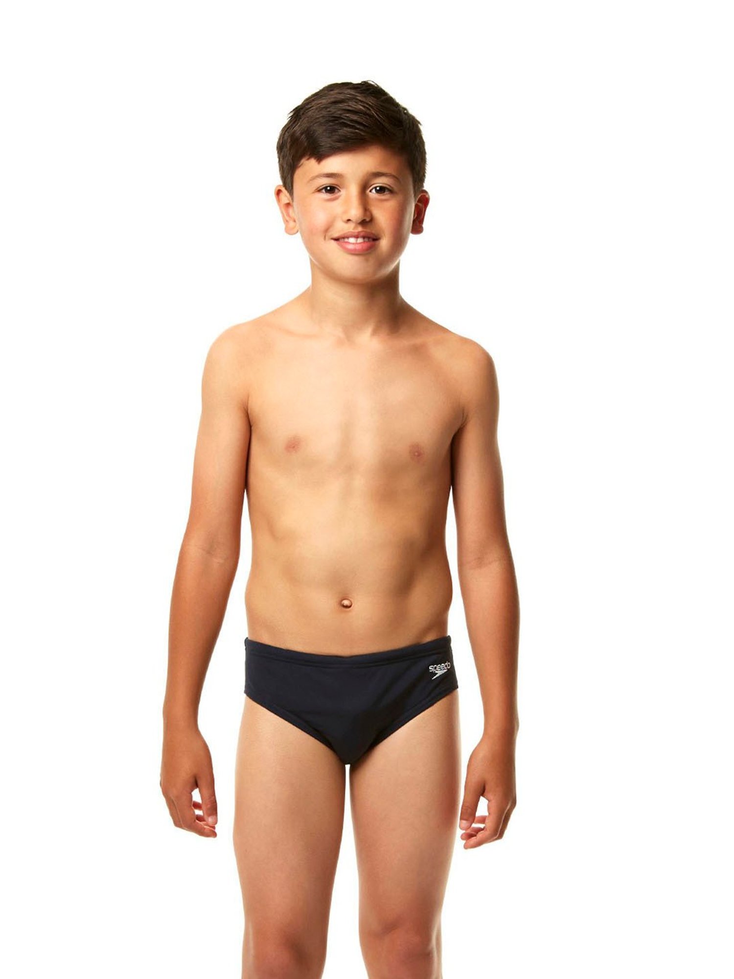 Speedo Kids Black Solid Brief