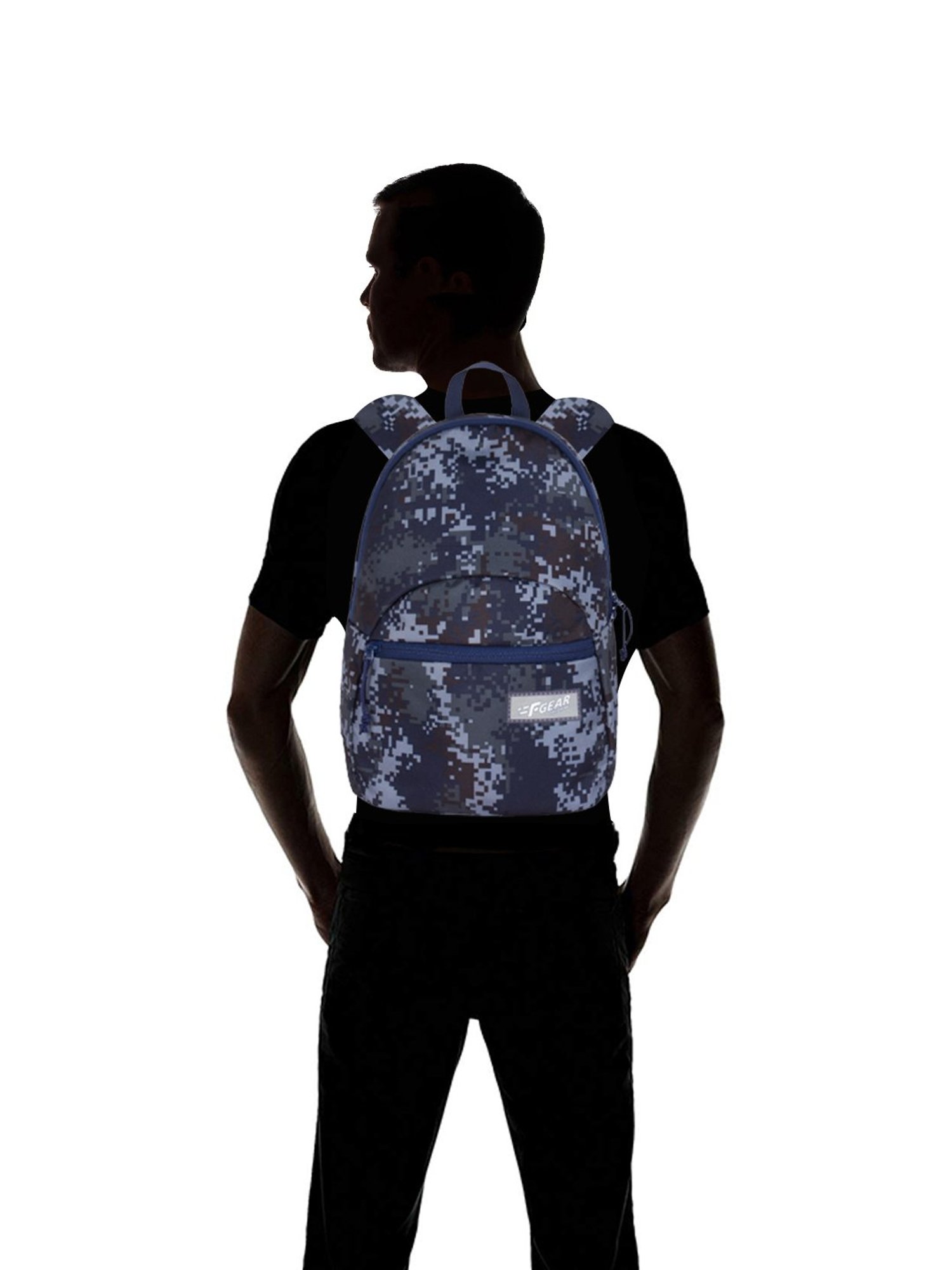 F Gear Ferris 7 Ltrs Navy Printed Small Backpack