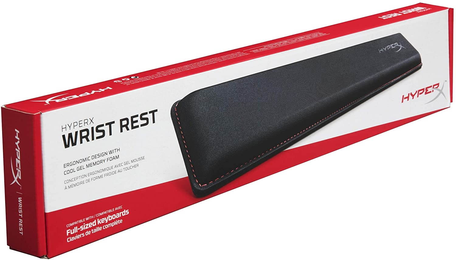 HyperX Wrist Rest - Cooling Gel - memory Foam - Anti-Slip - Ergonomic - Keyboard Accessory