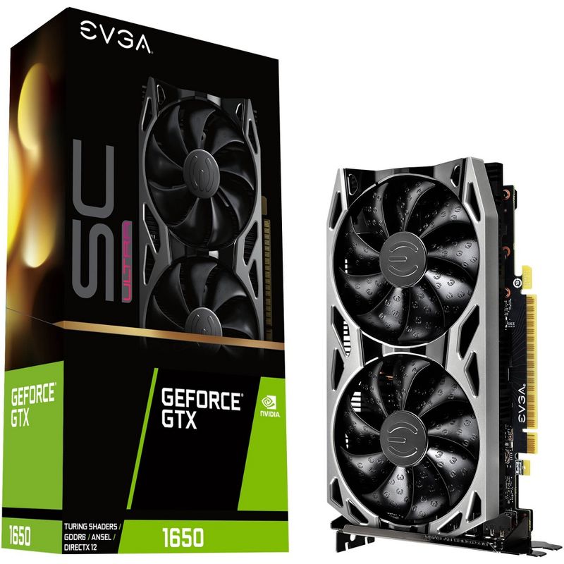 EVGA GeForce GTX 1650 Graphic Card - 4 GB GDDR6 - 128 bit Bus Width - DisplayPort - HDMI