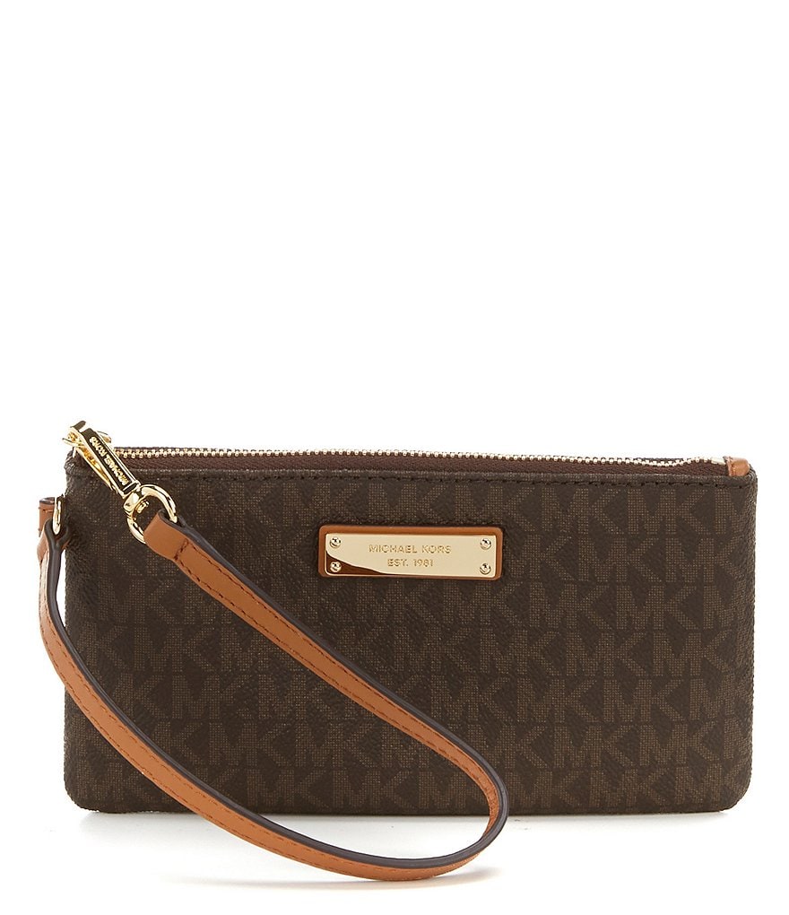 Michael Kors Jet Set Signature Medium Wristlet