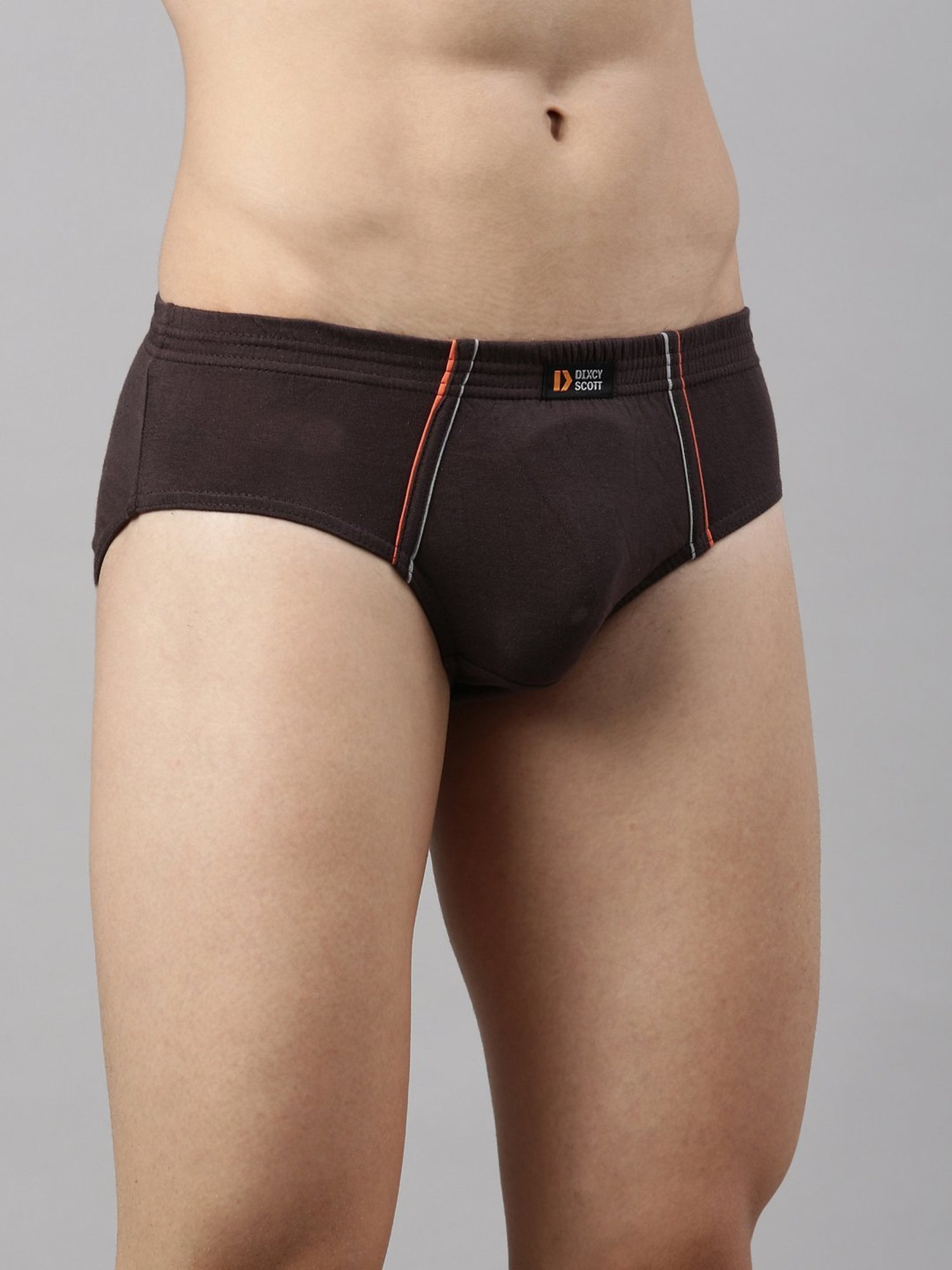 Dixcy Scott Originals Dark Grey Cotton Regular Fit Brief