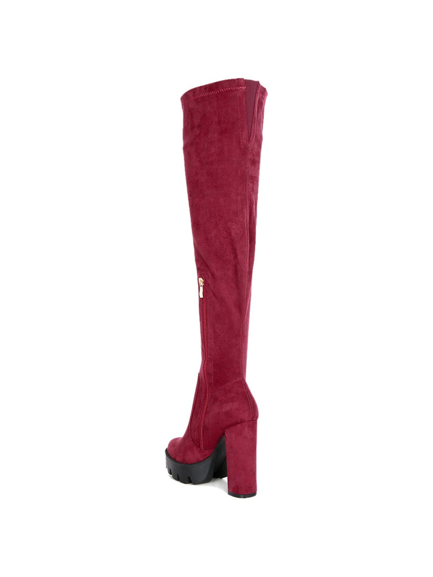 London Rag Women's Burgundy Casual Booties