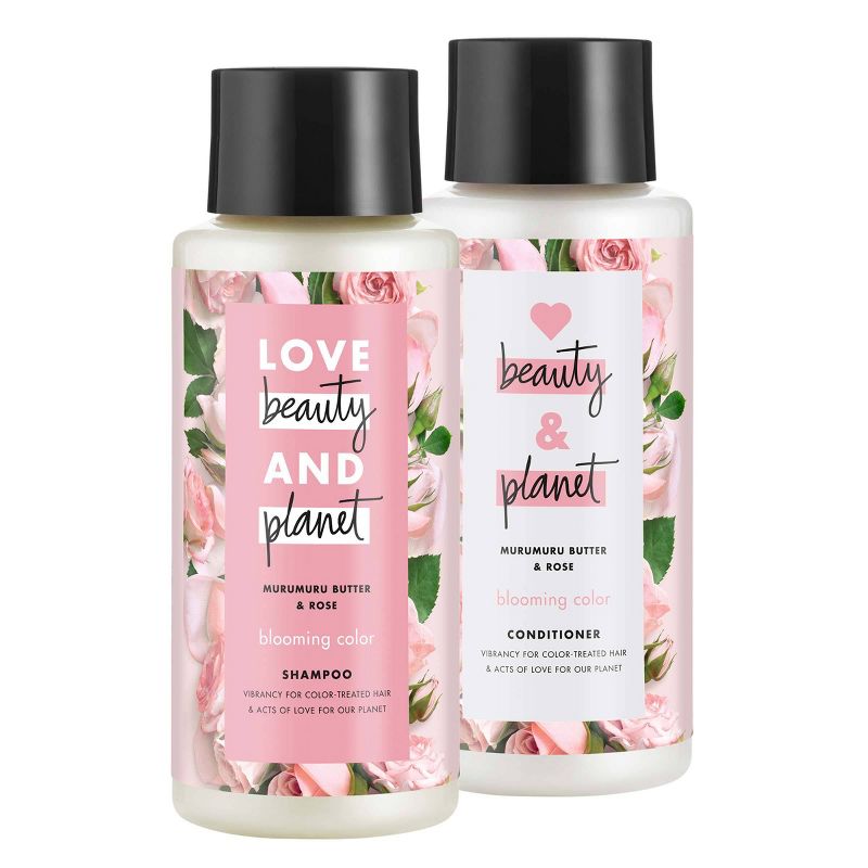 Love Beauty and Planet Muru Muru and Rose Shampoo and Conditioner - 2pk/13.5 fl oz