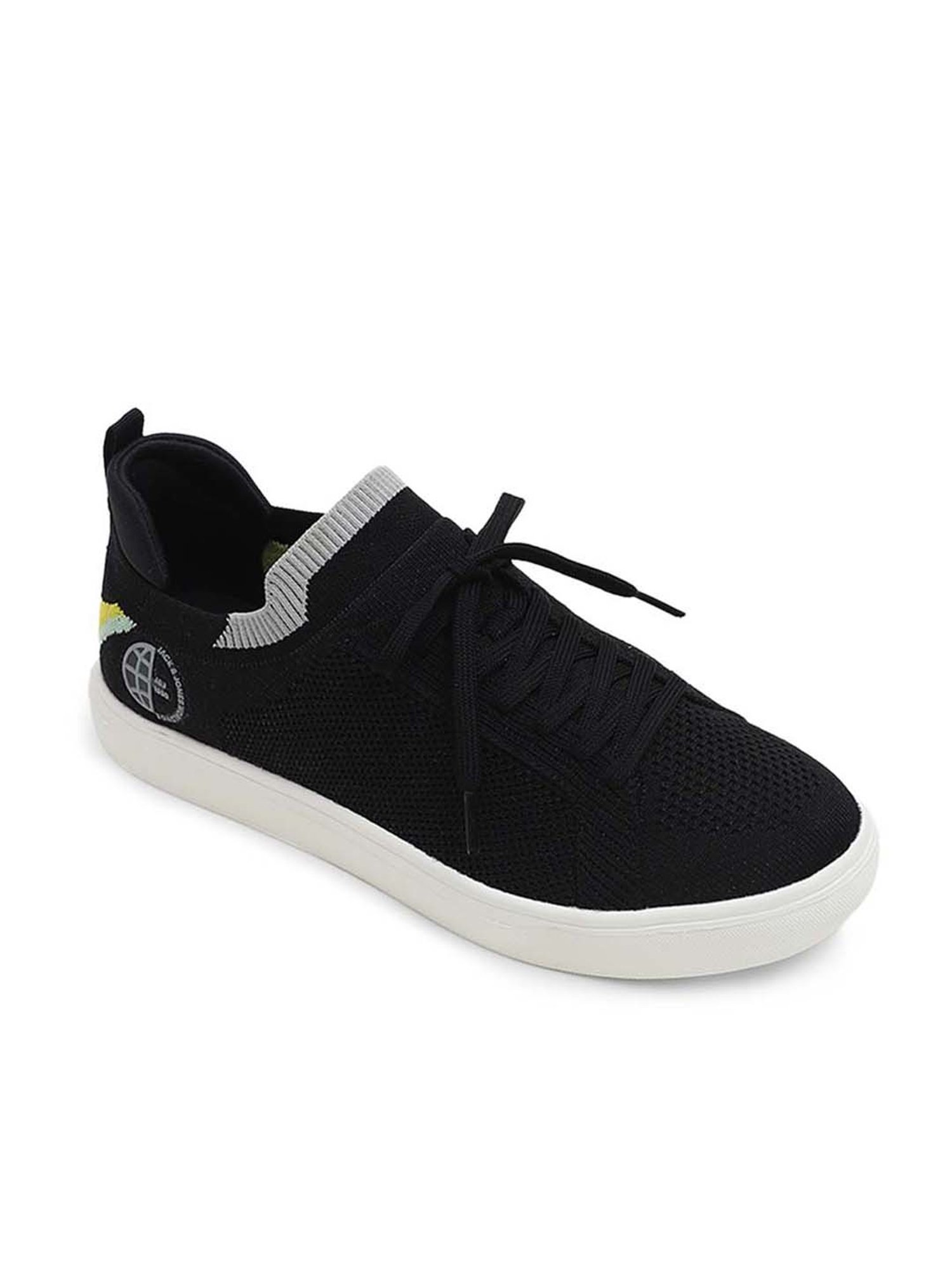 Jack & Jones Men's Jet Black Casual Sneakers