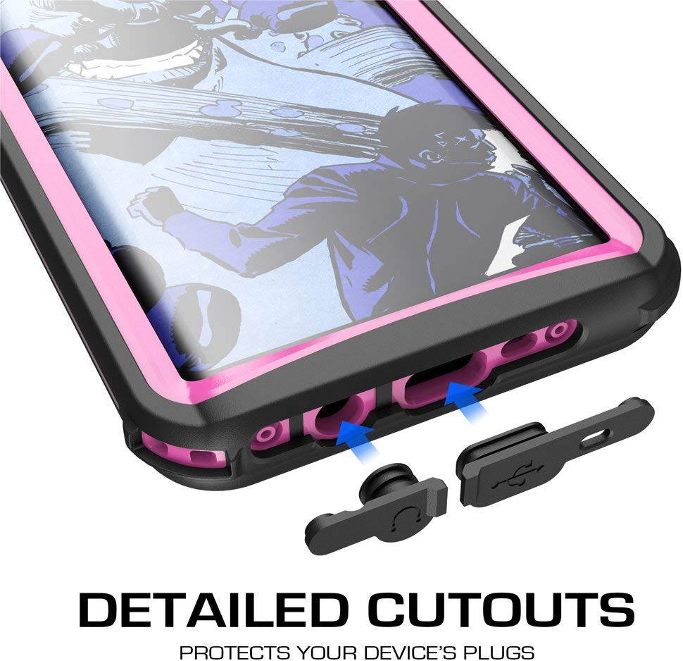 Ghostek Nautical Galaxy S8 Plus Waterproof Case with Screen Protector Extreme Rugged Heavy Duty Protection Full Body Sealed Shell Underwater Shockproof for 2017 Galaxy S8 Plus (6.2 Inch) - (Black)