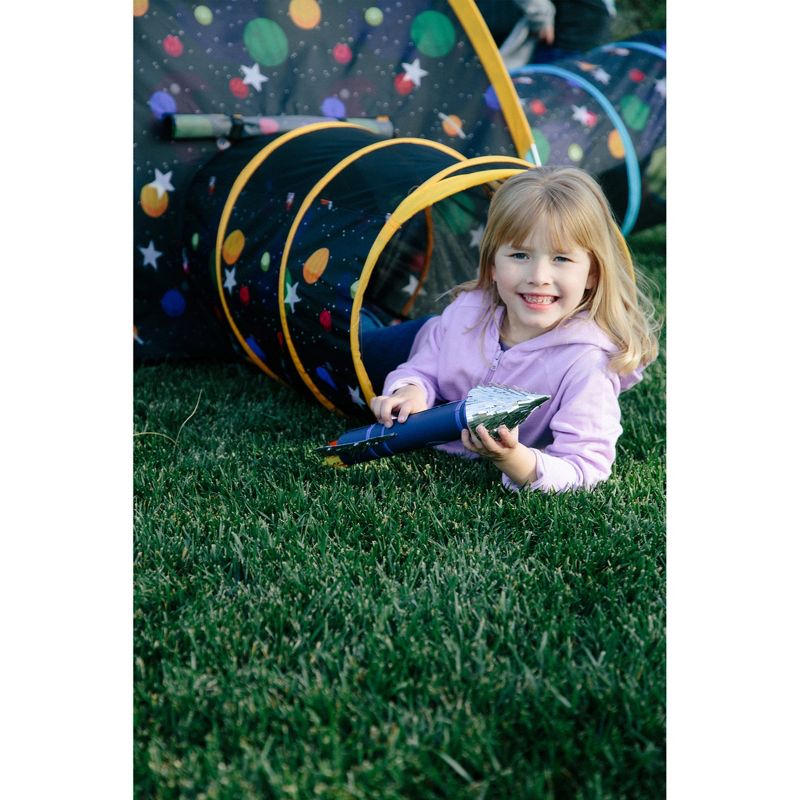 Pacific Play Tents Kids Glow In The Dark Galaxy Junction Play Tent And Tunnel Combo