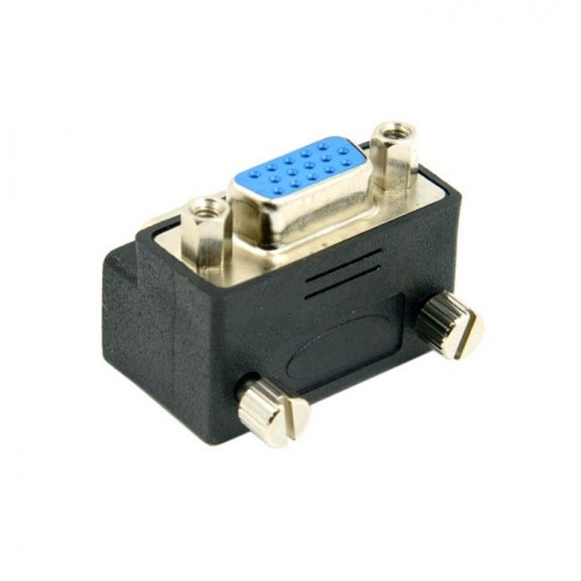 Jimier 270 Degree Right Angled VGA SVGA 15pin Male To Female extension Adapter DB-002-DN