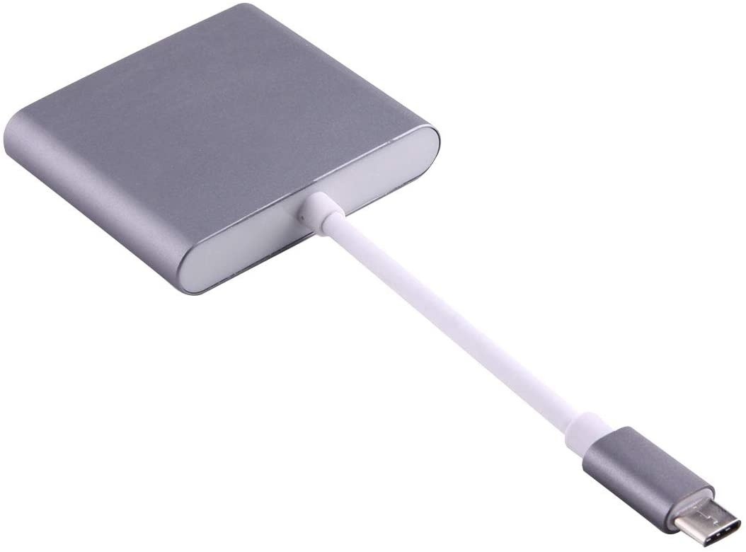 USB-C Multimedia 4K HDMI USB Charging Adapter for MacBook with Pass Thru Charging, Space Gray (K181-1041-SG4I)