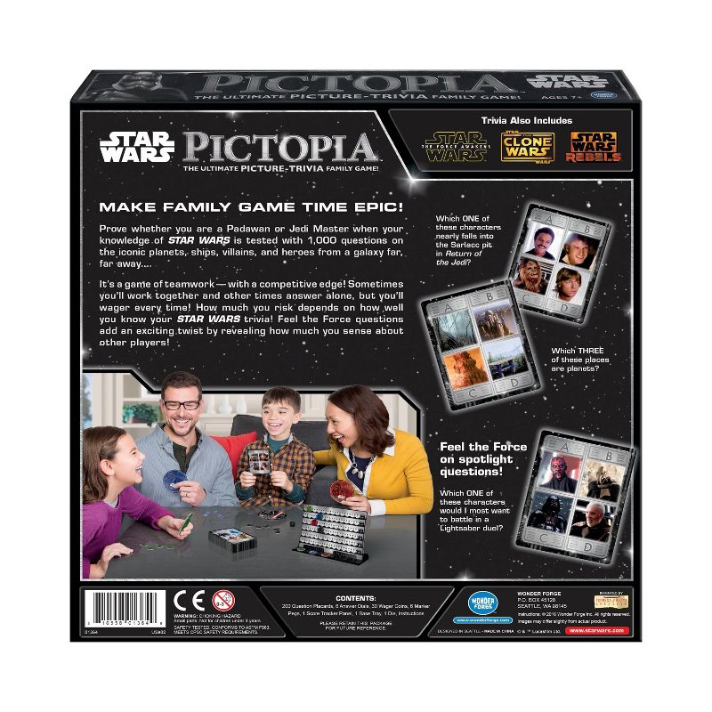 Star Wars Pictopia Family Picture-Trivia Game