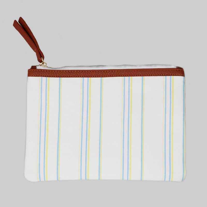 6" x 8" Zip Linen Pencil Pouch - Stripe - Threshold™