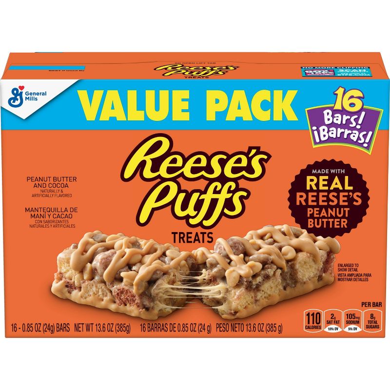 Reese's Puffs Snack Bars -  13.6oz/16ct