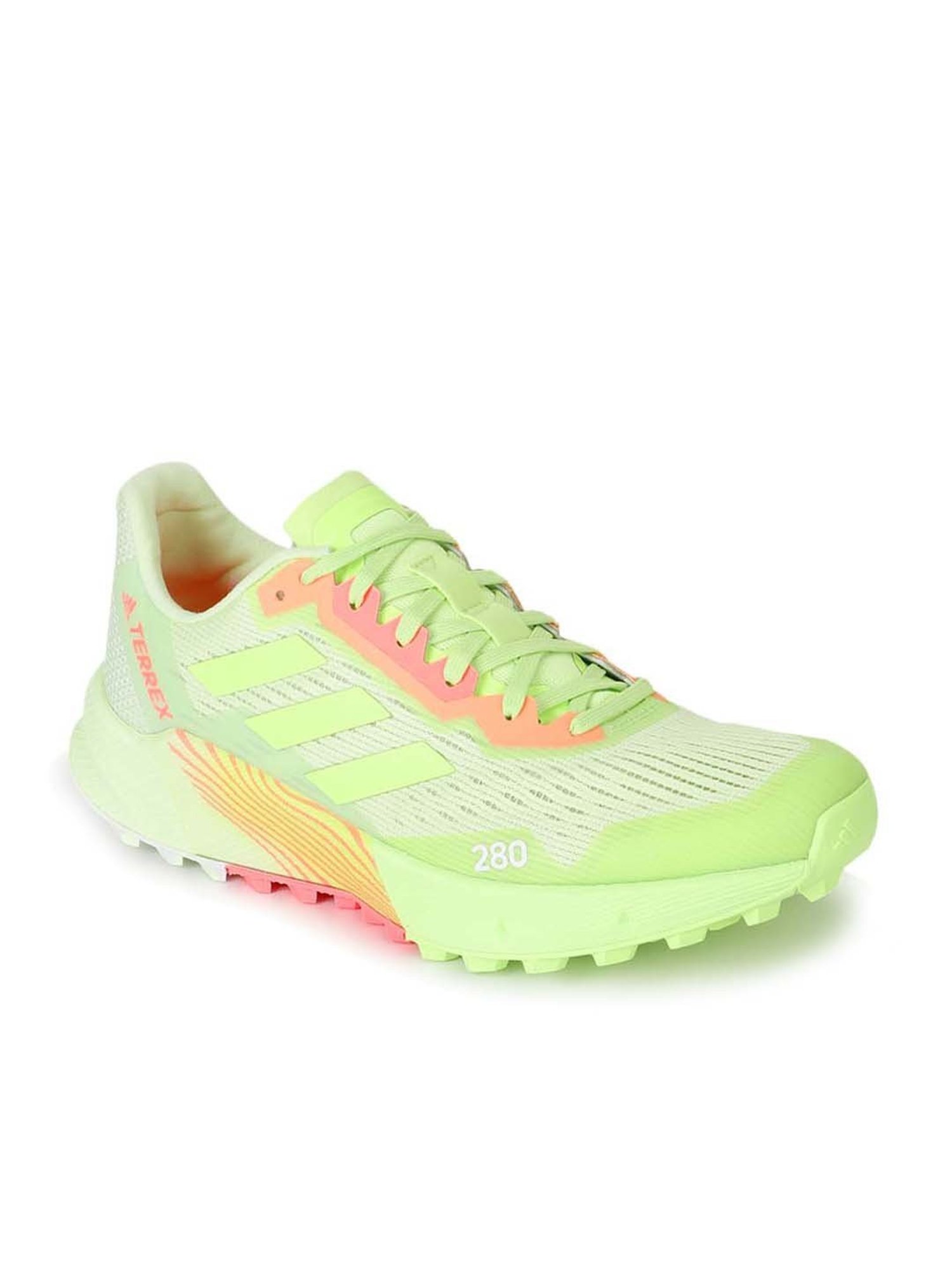 adidas Women's TERREX AGRAVIC FLOW 2 W Lime Green Outdoor Shoes