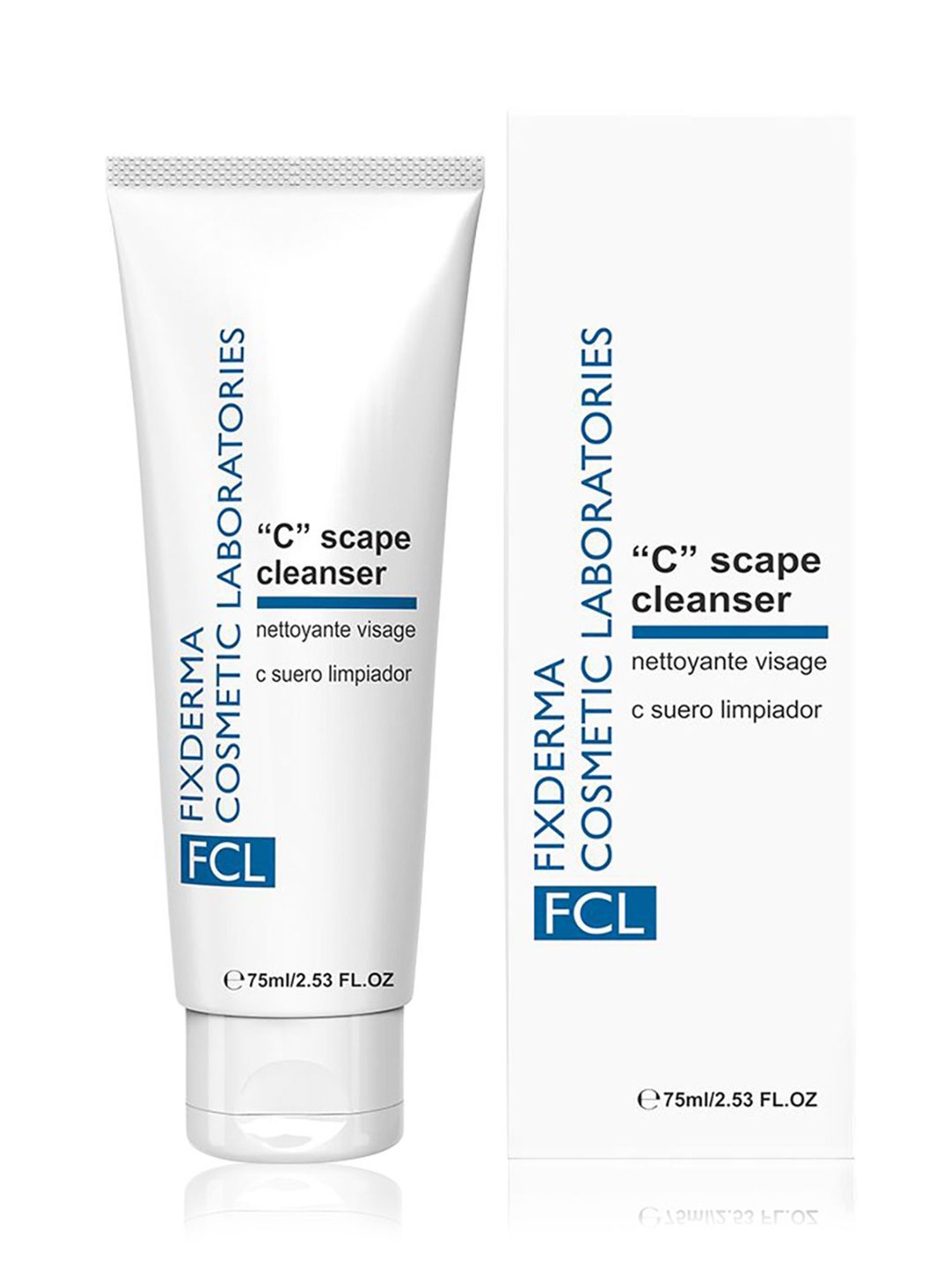 Fcl C Scape Cleanser,Vitamin C Cleanser,Exfoliant, Brightens Skin, Dermatologist Tested - 75 ml