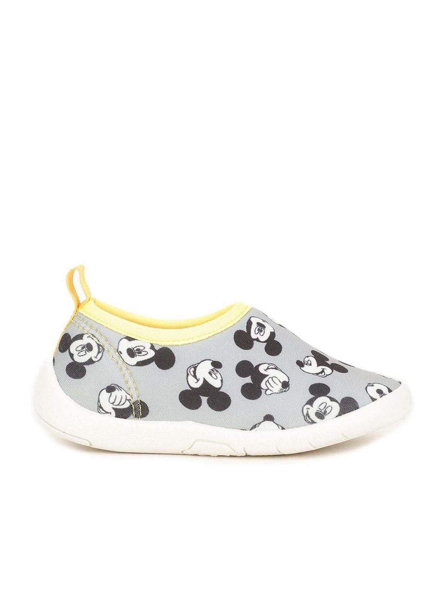 Disney by Bata Kids Grey & Yellow Casual Slip-Ons