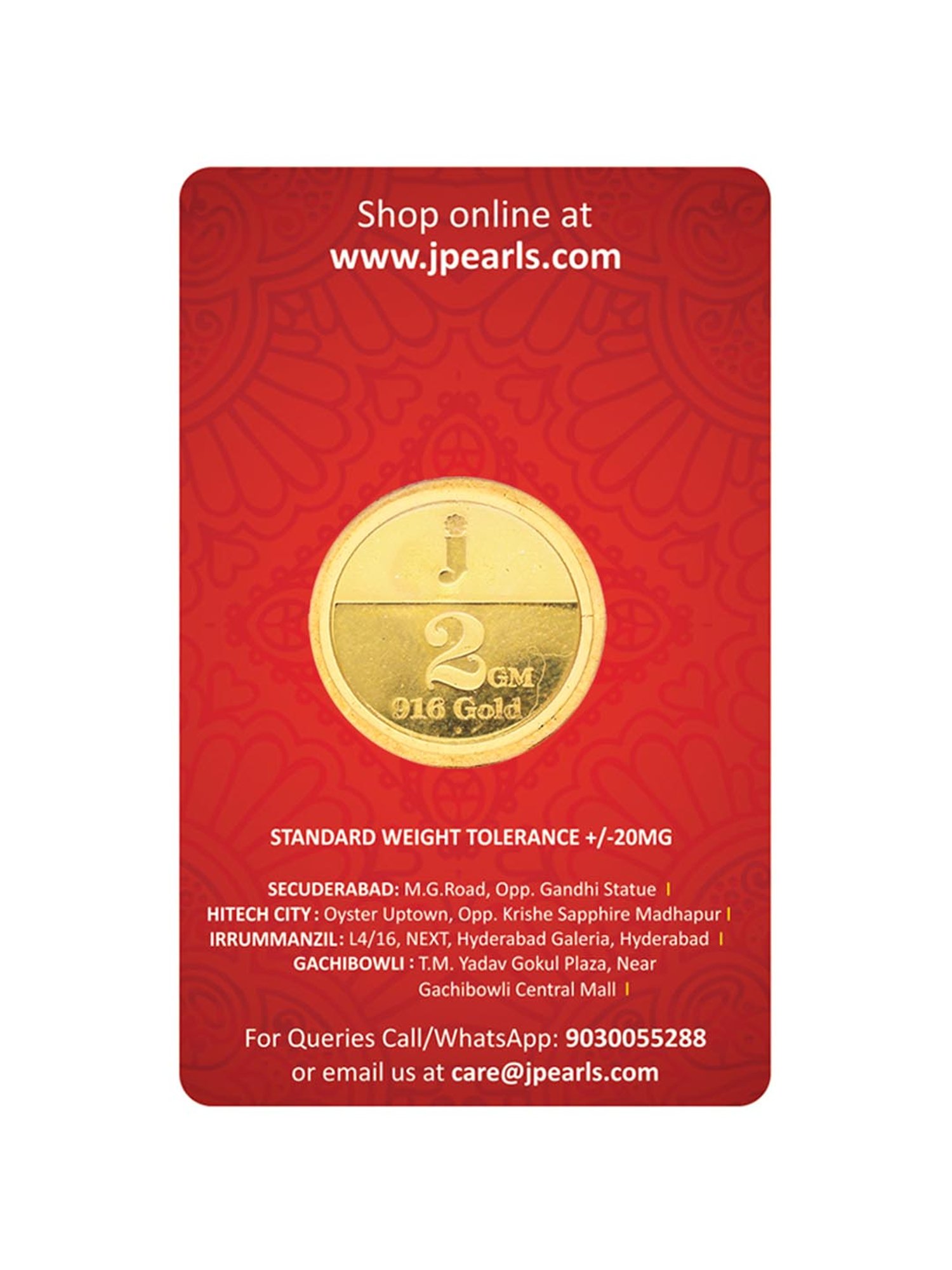 Mia by Tanishq Mango Leaf 22k (916) 2gm Gold Coin