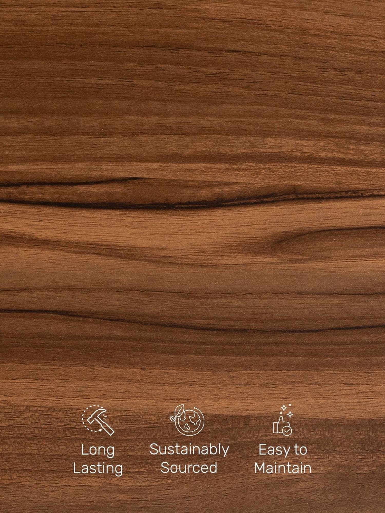 Durian Cecilia Brown Engineered Wood Bed Side Table