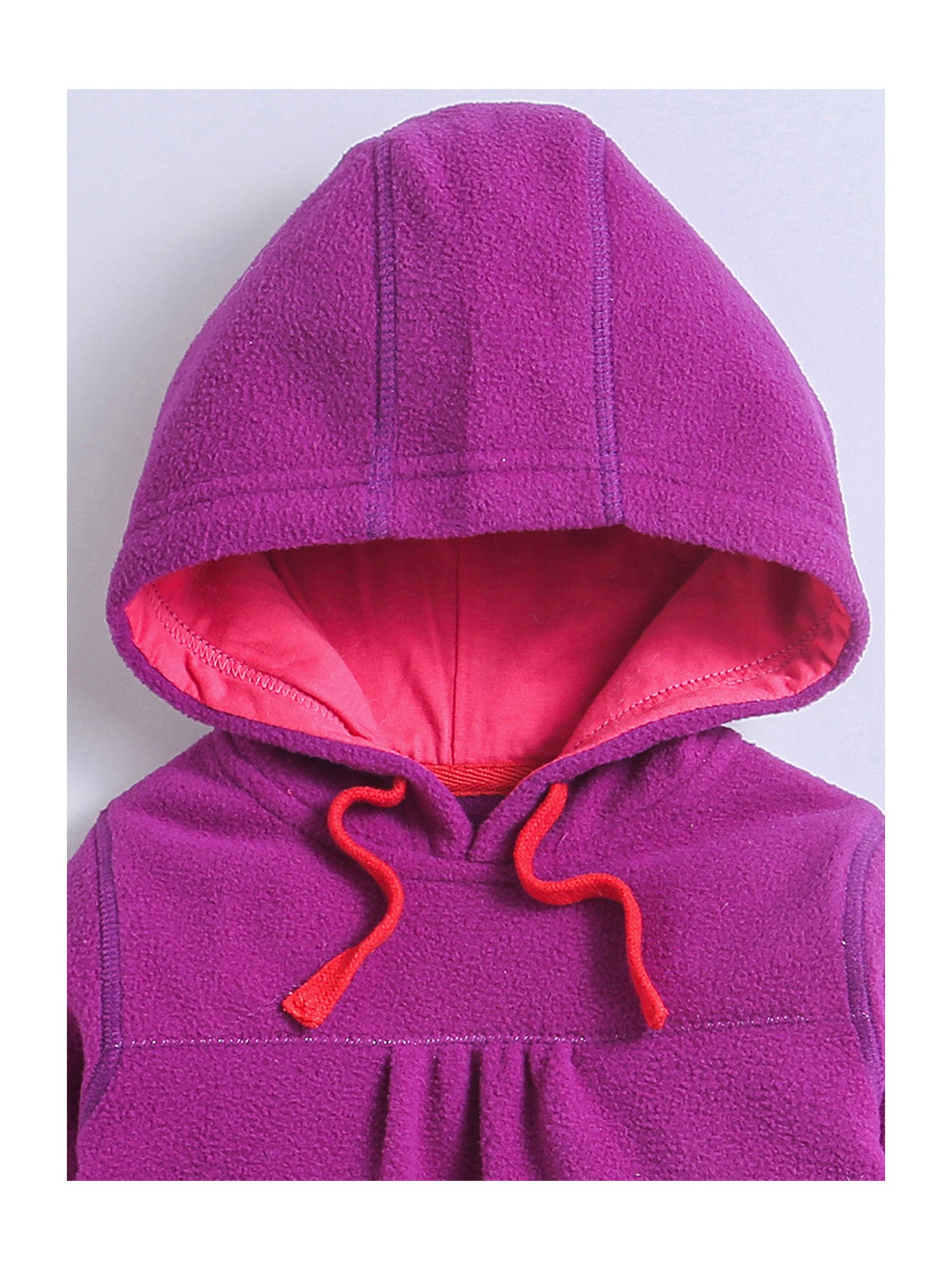 Nino Bambino Kids Red & Pink Printed Full Sleeves Jacket