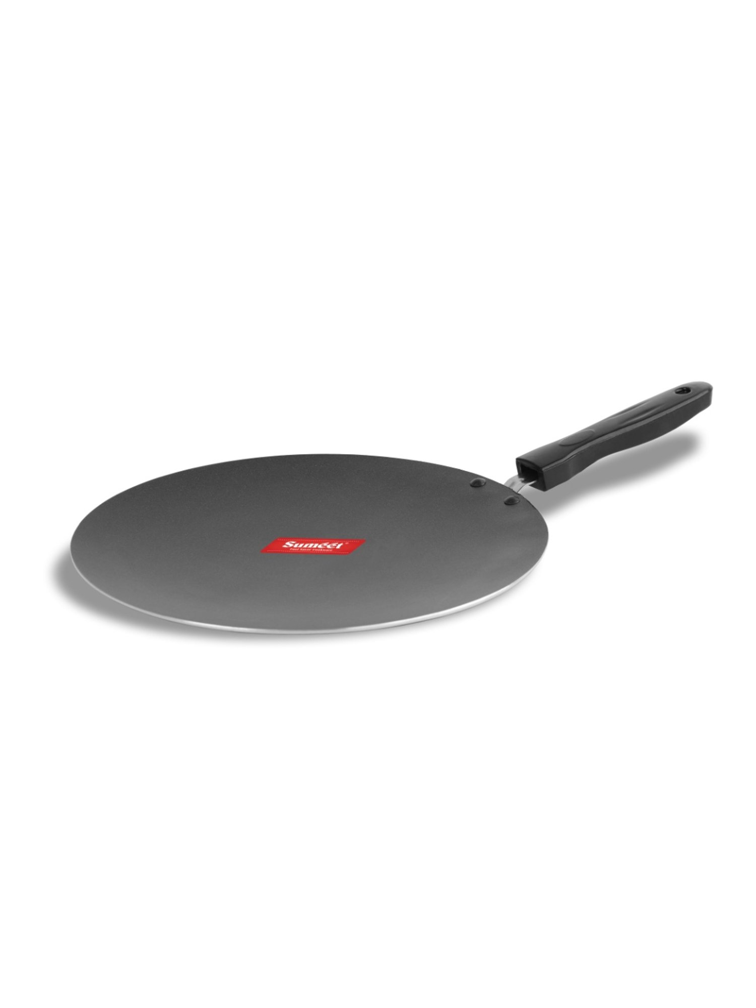 Sumeet Gold Series Pre Seasoned Cast Iron Concave Tawa for Roti 27cm 1.8kg, Gas & Induction-Friendly