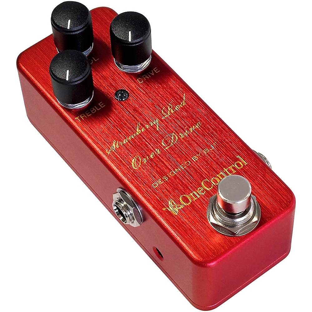 One Control Strawberry Red Overdrive Effects Pedal