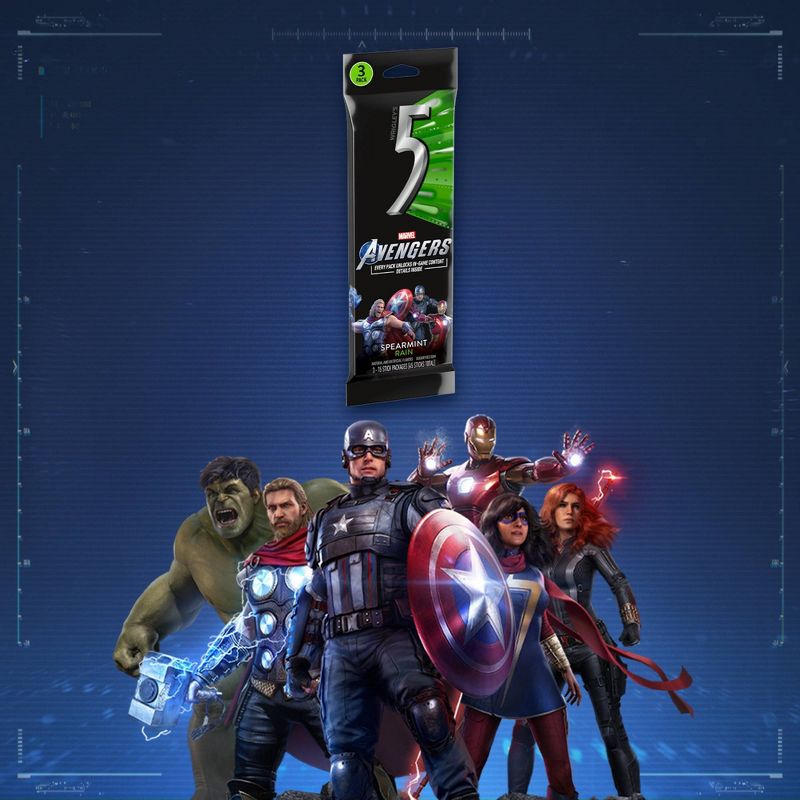 Wrigley's 5 Spearmint Rain Sugarfree Gum Multipack - 3pk