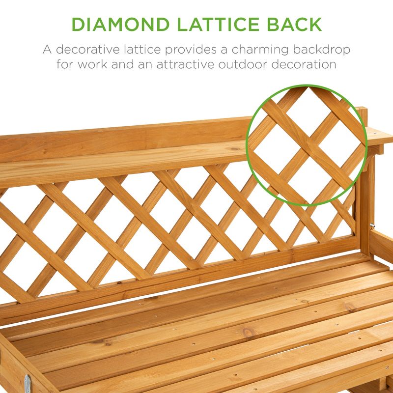 Galvanized Potting Bench Gray - Poly-Tex