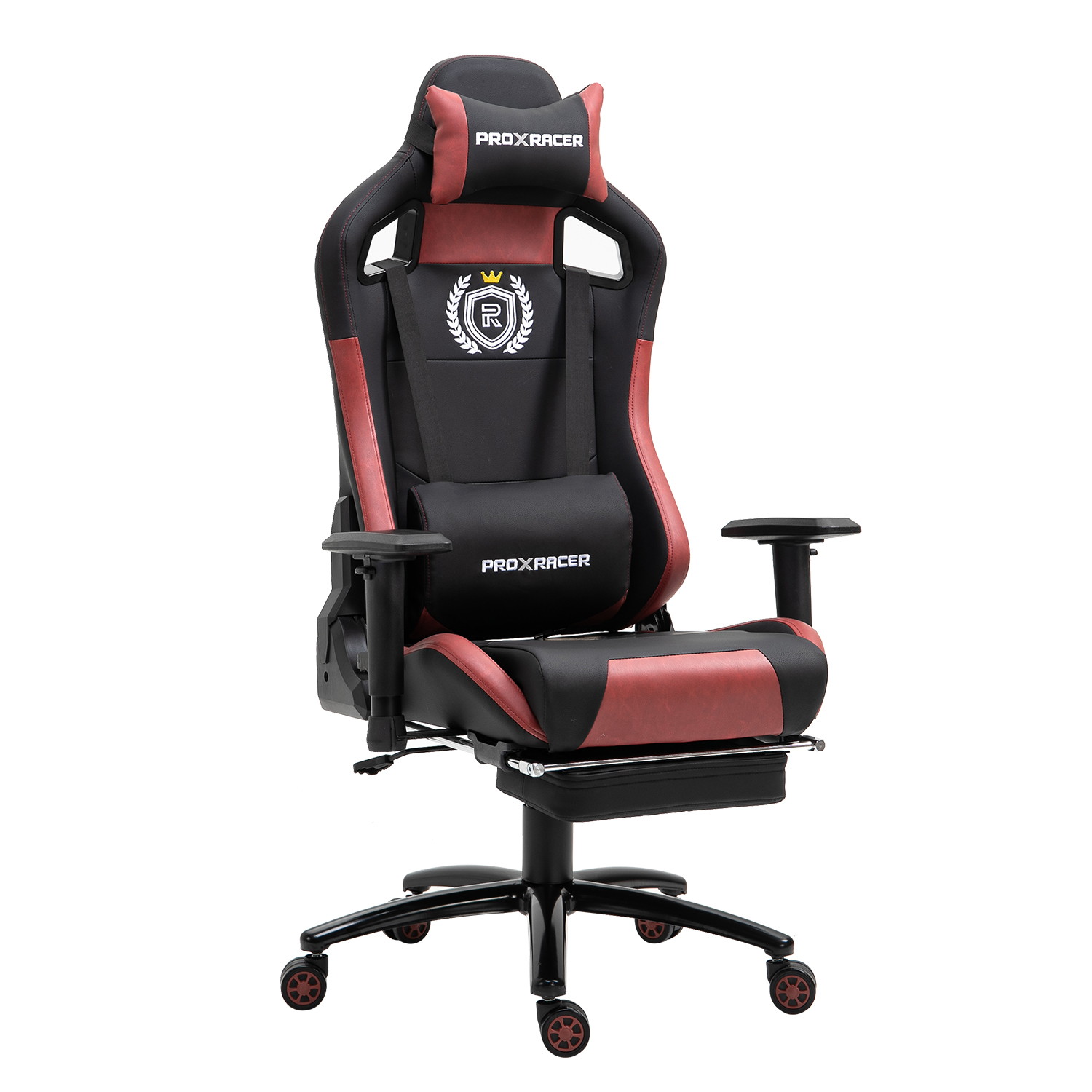 Walsport High-Back Racing Gaming Chair Office Chair Recliner Computer Chair Adjustable PU Leather Desk Chair with Massage Lumbar Support Footrest